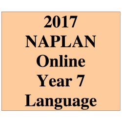 2017 Y7 Language - Online